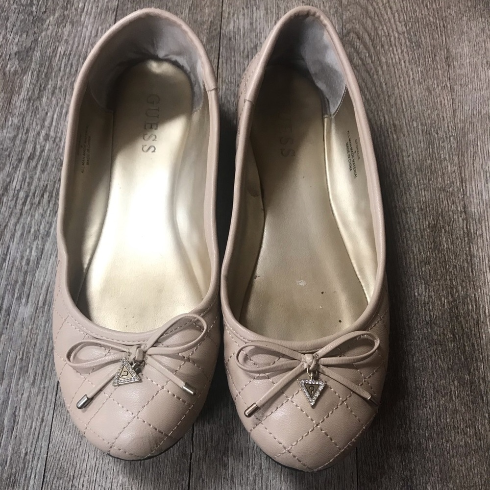 Guess Cream Flats Size 8